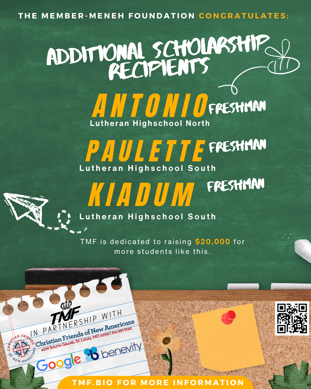 TMF 2025 Scholarship Recipients